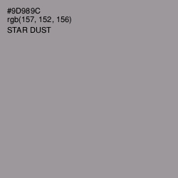 #9D989C - Star Dust Color Image